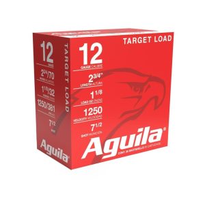 Aguila Target Shotshells 12 ga 2-3/4" 1-1/8oz 1250 fps #7.5 25/ct