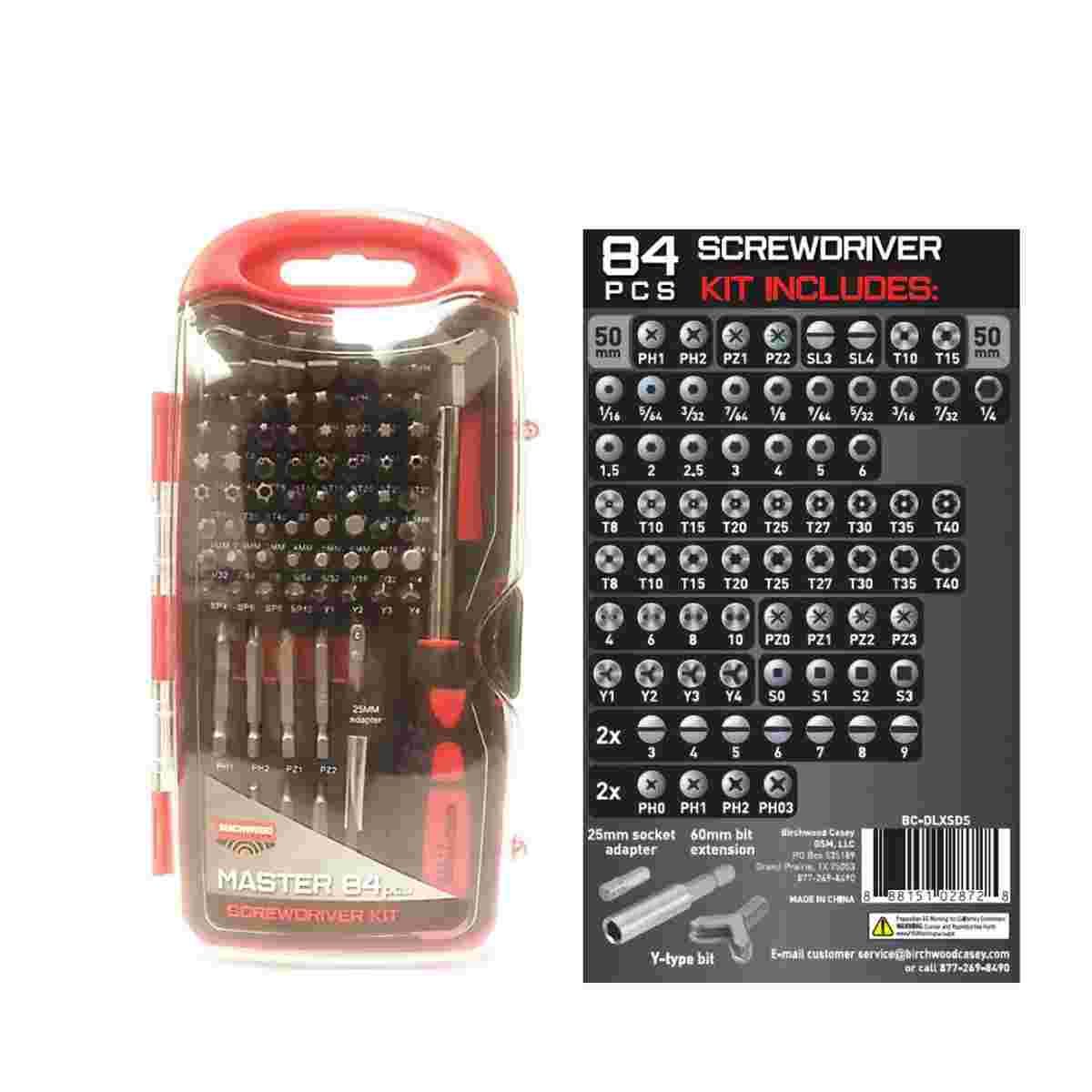 Birchwood Casey Master Screwdriver Set 84 pc kit