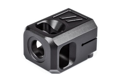 https3A2F2Fmedia.chattanoogashooting.com2Fimages2Fproduct2FBJ327512FBJ32751.jpg ZEV PRO COMPENSATOR V2 13.5X1 LH THREADING 9MM BLACK
