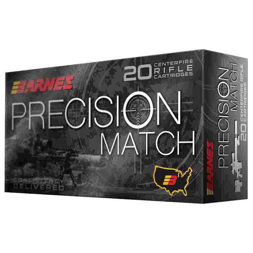 https3A2F2Fmedia.chattanoogashooting.com2Fimages2Fproduct2FBX320172FBarnes_Precision2520Match.jpg Barnes Precision Match Rifle Ammunition 223 Remington 55 gr Match Burner OTM BT 3215 fps 20/ct