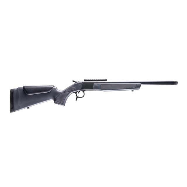 CVA Scout Single Shot Rifle 400 Legend 20" Threaded Blued Barrel Grey Stock 0 MOA Pic Rail