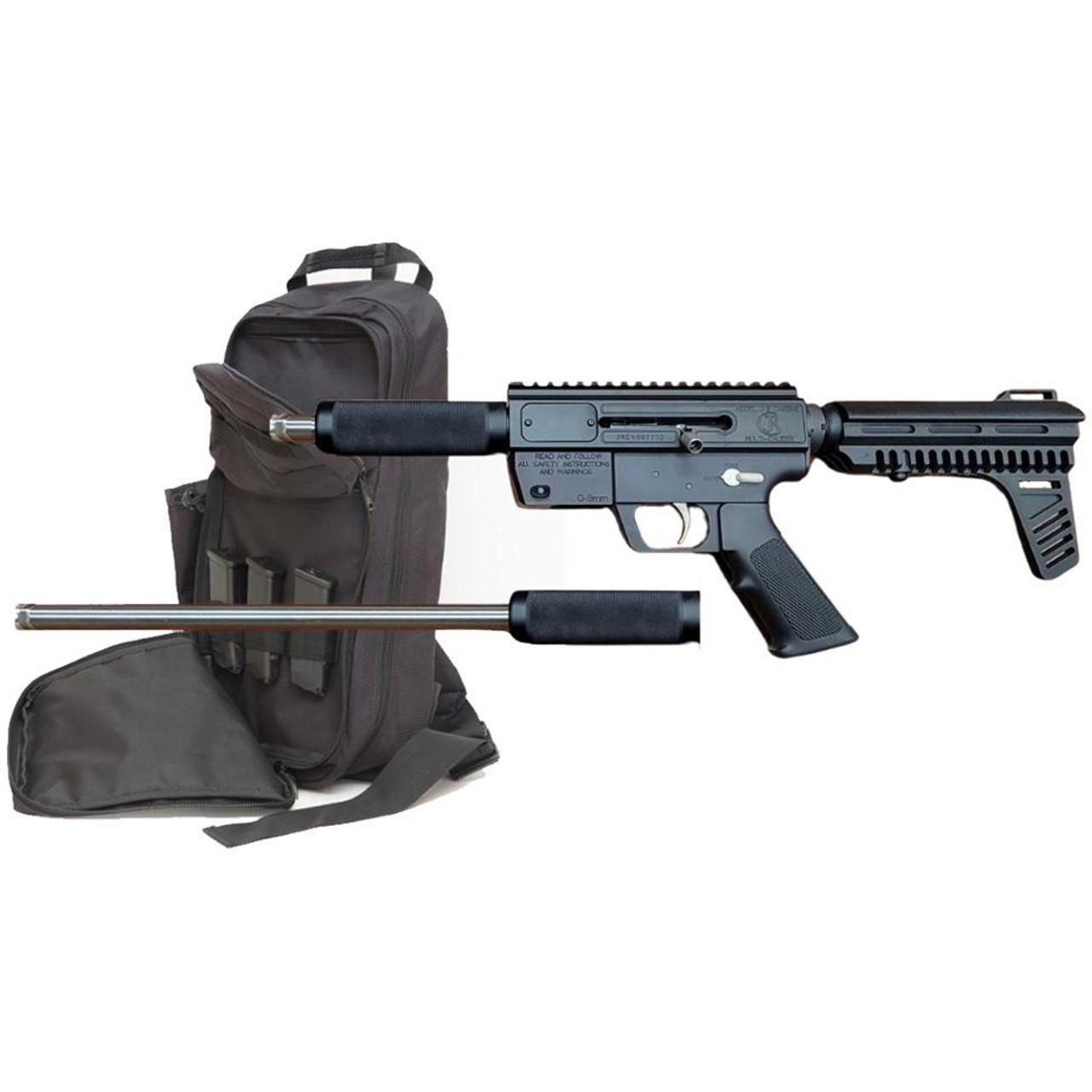 JRC G3 Spark Carbine 9mm Luger 15rd Magazine 17" Barrel Compact Buffer Pistol Brace Stock