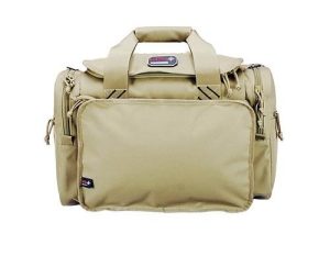 G-Outdoors Large Range Bag with Lift Ports & 4 Ammo Dump Cups-Tan