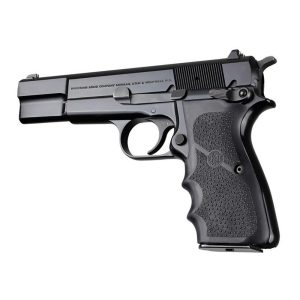 Hogue Browning Hi-Power Rubber Grips with Finger Grooves