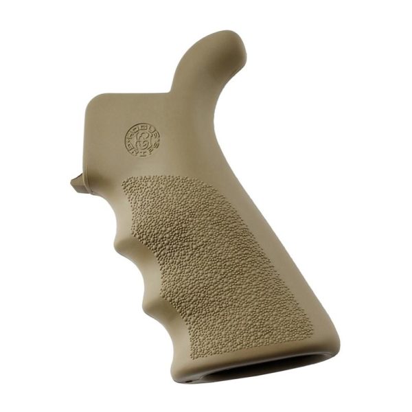 https3A2F2Fmedia.chattanoogashooting.com2Fimages2Fproduct2FHA150232FHA15023-1.jpg Hogue AR-15/M-16 Rubber Beavertail Grip with Finger Grooves - Desert Tan