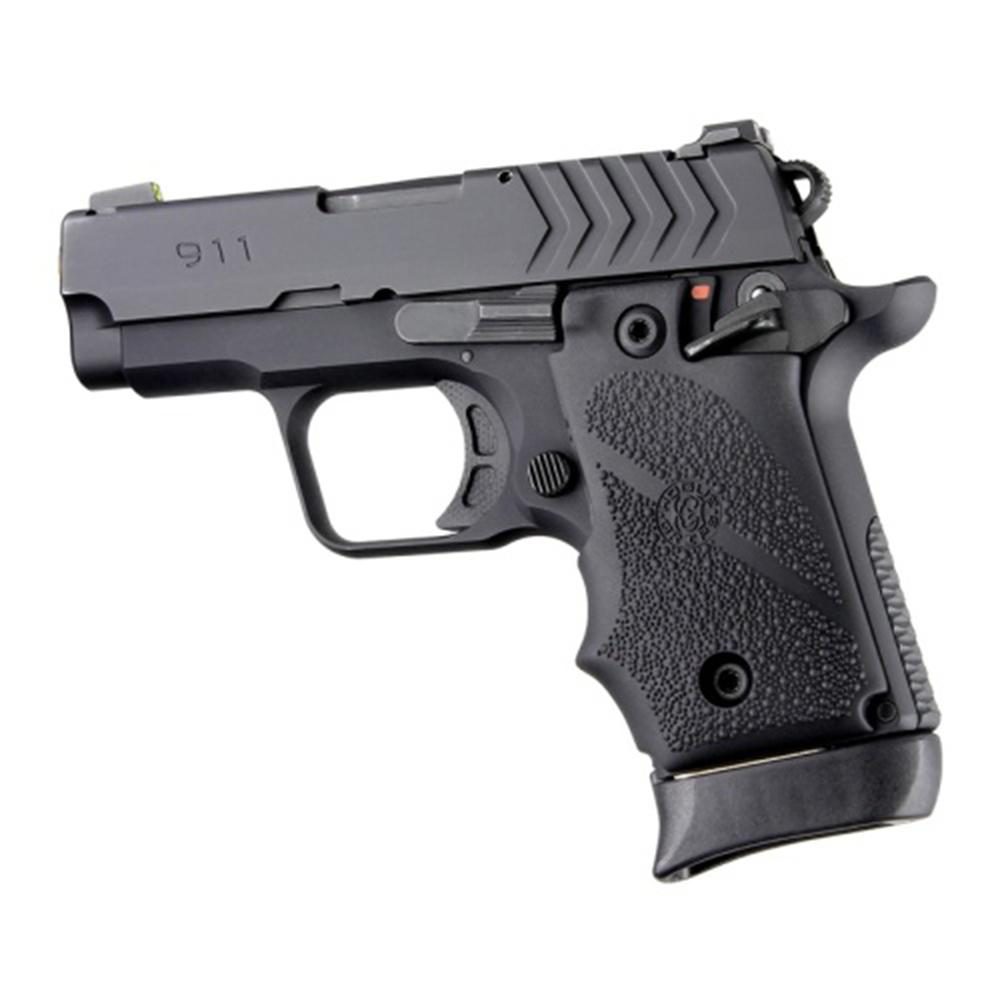 Hogue Overmolded Rubber Grip for Springfield 911 .380 Ambi Safety Black