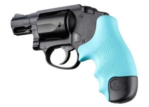 Hogue Rubber Tamer Grip for S&W J Frame Round Butt Centennial/Polymer Bodyguard -Aqua