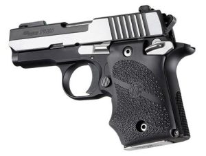 Hogue Ambi Safety Rubber Grip with Finger Grooves for SIG Sauer P938 Black