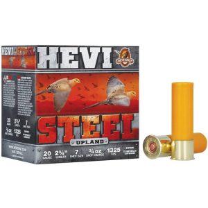 HEVI-Shot HEVI-Steel Shotshells 20ga 2-3/4" 1oz 1325 fps #7 25/ct