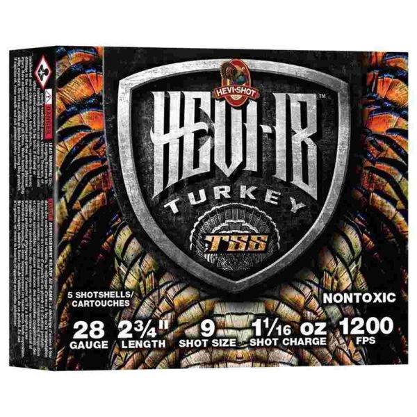 https3A2F2Fmedia.chattanoogashooting.com2Fimages2Fproduct2FHVHS72592FHVHS7259-1.jpg HEVI-Shot Hevi-18 Shotshells 28ga 2-3/4" 1-1/16oz 1200 fps #9 5/ct