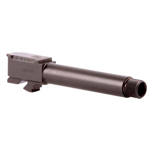 SilencerCo Threaded Barrel for Glock 43 9mm Luger 1/2x28 3.7" Black (SN Piston NOT Included)