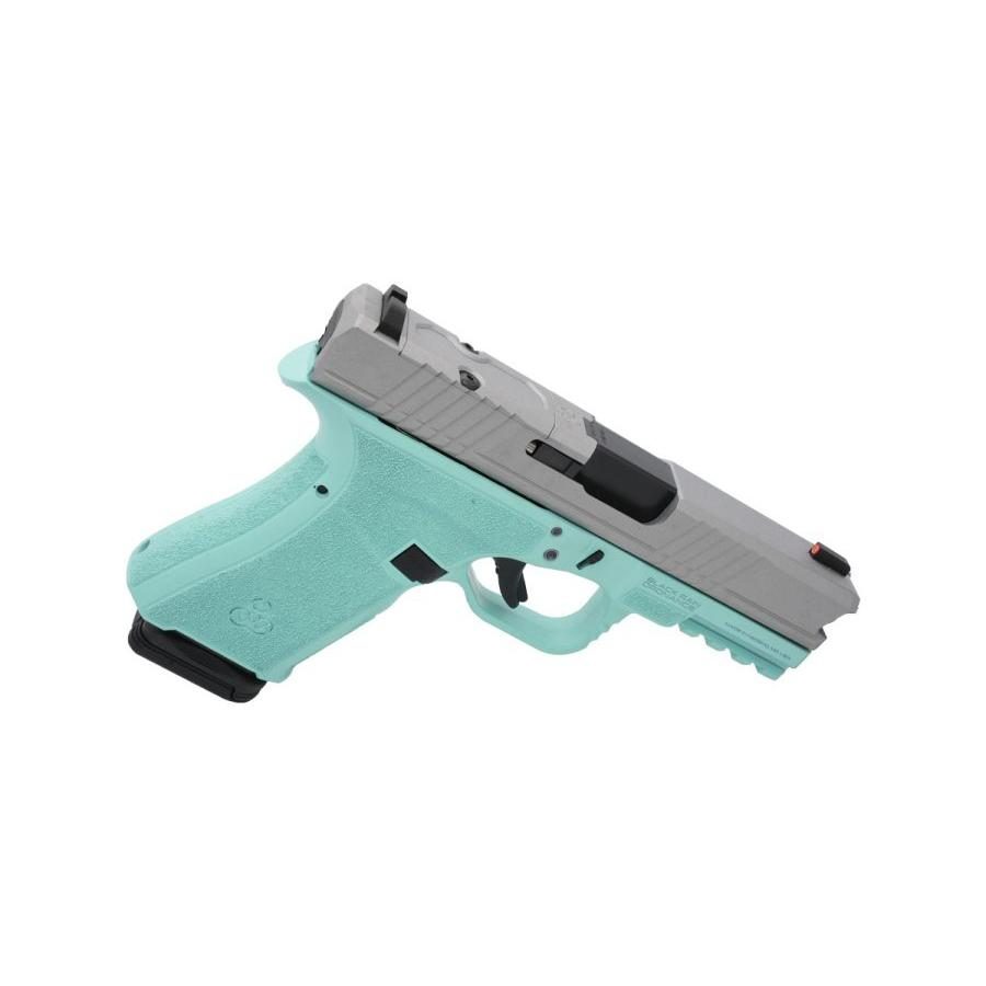 Black Rain Frontline Handgun 9mm Luger 15rd Magazine 3.75" Barrel Robins Egg Blue/Satin Mag Finish Optic Ready
