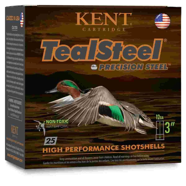 https3A2F2Fmedia.chattanoogashooting.com2Fimages2Fproduct2FKIKTS1233662FKIKTS123365_2.jpg Kent Teal Steel Shotshells 12 ga 3" 1-1/4oz 1350 fps #6 25/ct