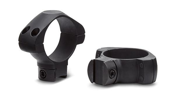 Konus 2-Piece Steel Riflescope Rings for Airguns & .22 Rails 1" Low - Black