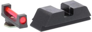 Ameriglo Red Fiber .115 FRONT Black REAR for Glock 42-43-43X-48