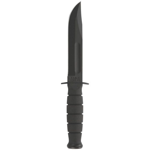 https3A2F2Fmedia.chattanoogashooting.com2Fimages2Fproduct2FKY12582FKY1258-1.jpg Ka-Bar Short Ka-Bar Fixed Knife 5-1/4" Clip Point Blade Black