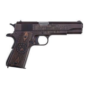 Kahr Arms Liberty Special Edition 1911 Handgun .45 Cal 7rd Magazine 5" Barrel Engraved Wood Grip