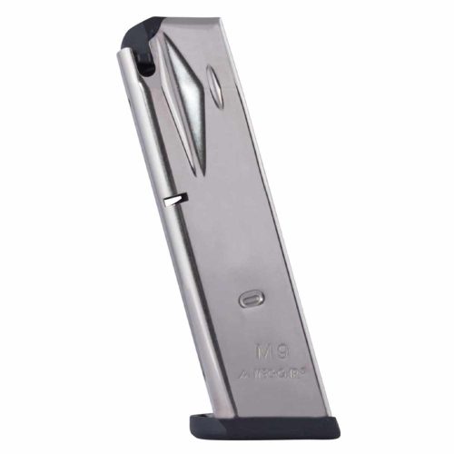 https3A2F2Fmedia.chattanoogashooting.com2Fimages2Fproduct2FMYMGPB9215N2FMYMGPB9215N-1.jpg Mec-Gar Beretta 92FS 2G 92X / M9 Handgun Magazine Nickel 9mm Luger 15/rd