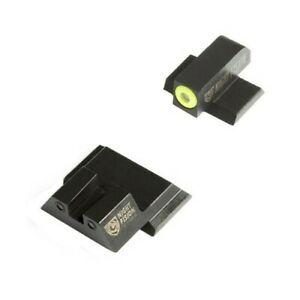 Perfect Dot NS Set w/Yellow Front +  Black Square Rear Fits S&W M&P