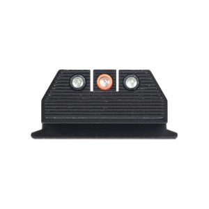 Night Fision Optics Ready Stealth Night Sight Set Orange Front Black Back for S&W M&P 9 Shield Plus