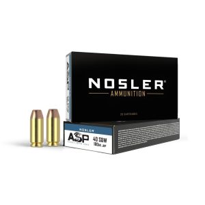 Nosler Match Grade Handgun Ammunition .40 S&W 180 gr JHP 1005 fps 50/ct