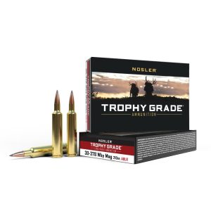 Nosler Accubond Long Range Trophy Grade Rifle Ammunition 30-378 Wby Mag 210 gr PT 3040 fps 20/ct