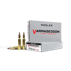 Nosler Varmegeddon Rifle Ammunition .222 Rem 40 gr FB Tipped 3400 fps 20/ct