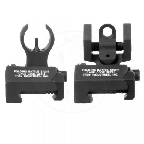Troy Micro Set Sights for H&K Front & Round Rear - Black