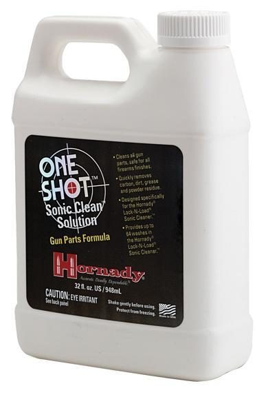 https3A2F2Fmedia.chattanoogashooting.com2Fimages2Fproduct2FPC0433602FPC043360.jpg Hornady One Shot Sonic Cleaning Solution - Gun Parts Formula - 1 qt