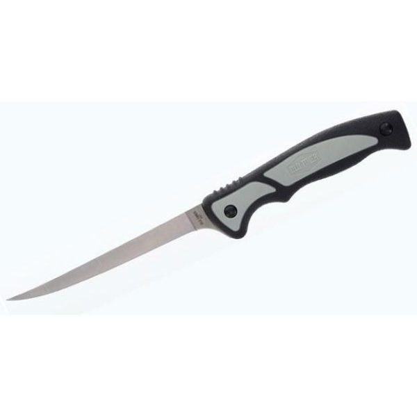 https3A2F2Fmedia.chattanoogashooting.com2Fimages2Fproduct2FPF11663802FPF1166380.jpg Old Timer Trail Boss Fillet Knife 5 1/5" Blade Black and Grey