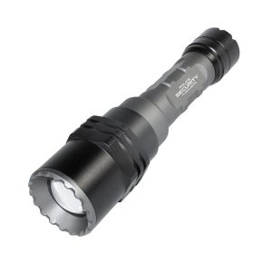 Police Security Flashlights Long Throw Flashlight 700 Lumens Black 1/3 Mile