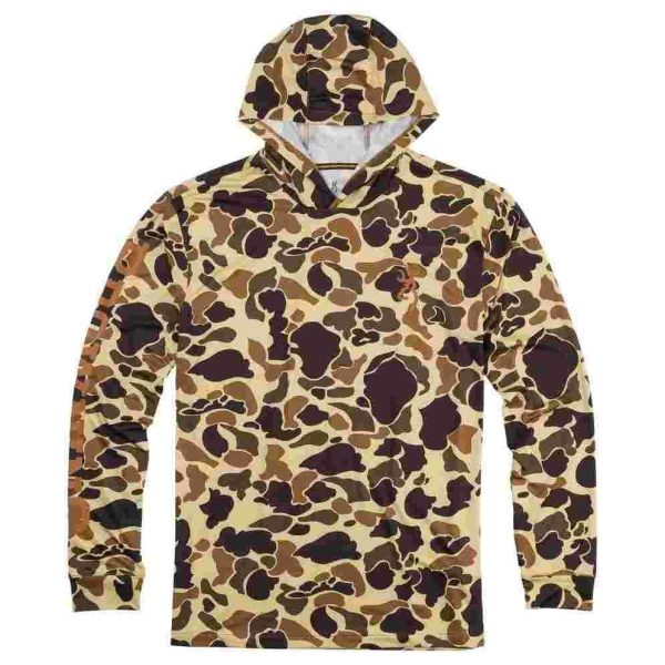 https3A2F2Fmedia.chattanoogashooting.com2Fimages2Fproduct2FQH30108612042FQH3010861204.jpg Browning Hooded Long Sleeve Tech Shirt Vintage Tan Camo XL