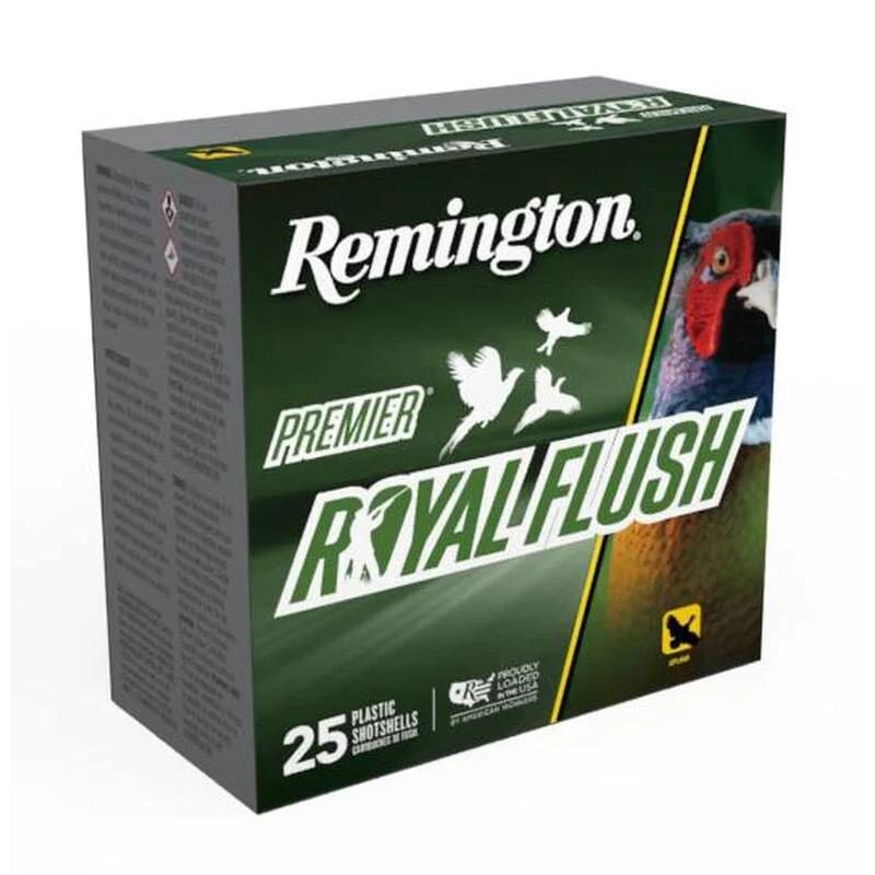 Remington Premier Royal Flush Shotshells 12ga 2-3/4" 1-1/4oz 1550 fps #6 25/ct