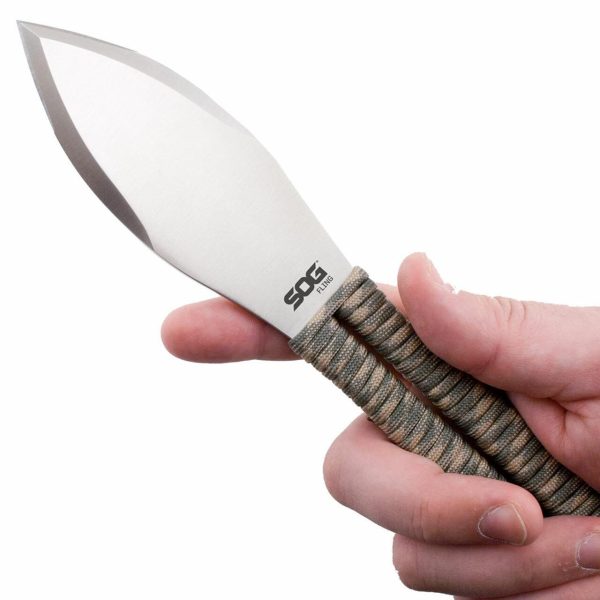 https3A2F2Fmedia.chattanoogashooting.com2Fimages2Fproduct2FSGSOGFX41NCP2FSGSOGFX41NCP.jpg SOG Fling Throwing Knives 2.8" Blade Green and Tan Paracord Wrapped Set of 3