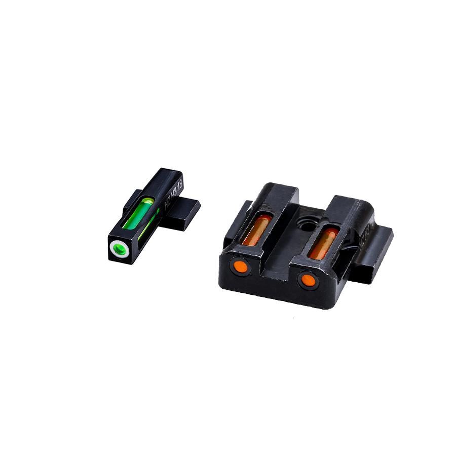 HIVIZ LiteWave H3 sight Orange/Green LitePipe/White front ring fits S&W Shield models