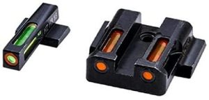 HIVIZ LiteWave H3 sight Orange/Green LitePipe/Orange front ring fits S&W Shield models