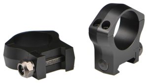 Warne 2-Piece Picatinny Style Mountain Tech Scope Rings 1" High - Matte