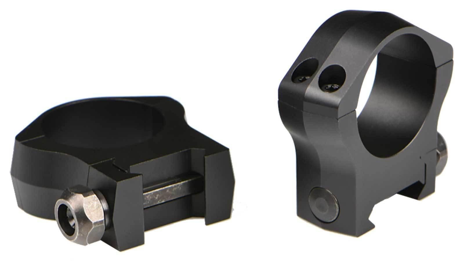 Warne 2-Piece Picatinny Style Mountain Tech Scope Rings 1" High - Matte