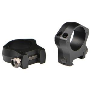 Warne 2-Piece Picatinny Style Mountain Tech Scope Rings 30mm Low - Matte