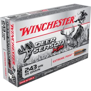 Winchester Deer Season XP Rifle Ammunition 243 Win 95 gr. PT 3100 fps 20/ct