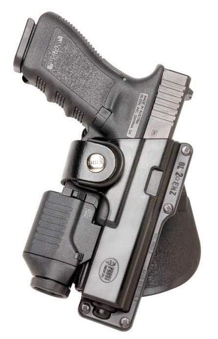 https3A2F2Fmedia.chattanoogashooting.com2Fimages2Fproduct2FXGGLT17RP2FXGGLT17RP.jpg Fobus for Glock 17/22/31 Tactical Roto Paddle Holster w/ Laser Light