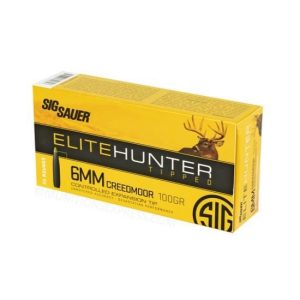 Sig Sauer Elite Tipped Hunting Ammunition 6mm Creedmoor 100 gr Box/20