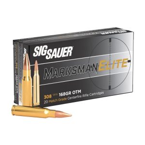 Sig Sauer Elite Match Rifle Ammunition .308 Win 168gr OTM 2700 fps 20/ct