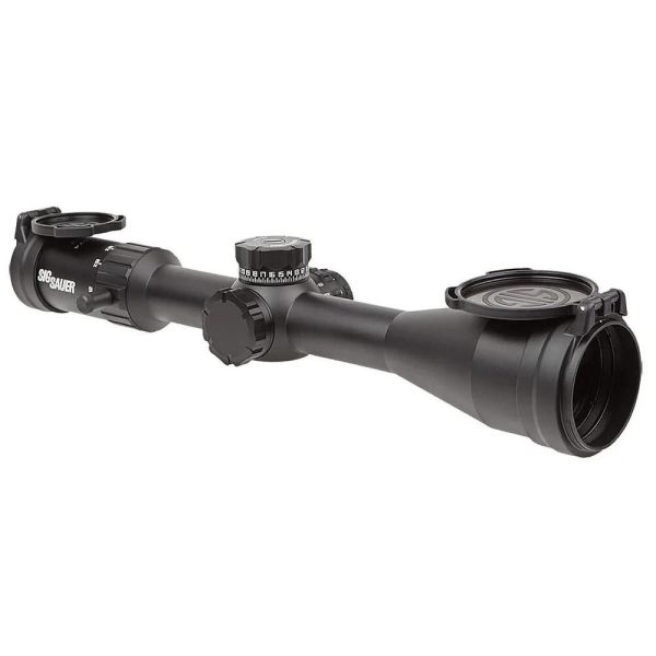 https3A2F2Fmedia.chattanoogashooting.com2Fimages2Fproduct2FXISOW420042FXISOW42003-1_1.jpg Sig Sauer Whiskey4 Rifle Scope 2.5-10x42 30mm SFP Hellfire Quadplex Illum Black