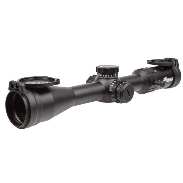 https3A2F2Fmedia.chattanoogashooting.com2Fimages2Fproduct2FXISOW440012FXISOW44001-2_2.jpg Sig Sauer Whiskey 4 Rifle Scope 4-16x44 30mm FFP MOA Milling Hunter 2.0 Non-Illum Exposed Zero Stop Side Focus - Black