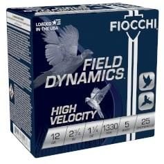 FIOCCHI 12GA HV 2-3/4 1-1/4OZ #5 1330FPS 25RD