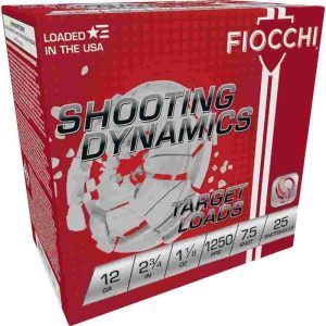 Fiocchi Exacta Fast Shooting Dynamics Shotshells 12ga 2-3/4 in 1-1/8 oz 1250 fps #7.5 25/ct
