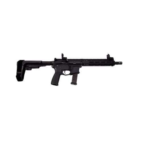 Alpha Foxtrot AF9-G.Pistol 9mm Luger 20rd Magazine 10.5" Barrel Blowback Operation Anodized Black Brace