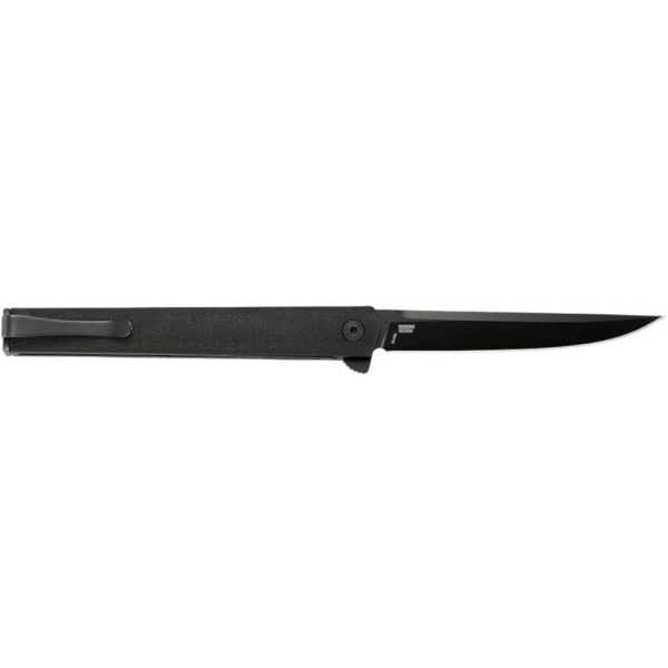 CRKT CEO Flipper Folding Knife 3-3/8" Straight Back Blade Black