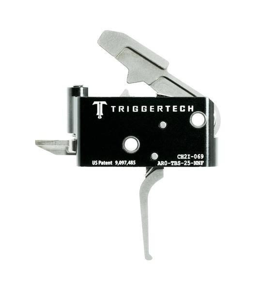 https3A2F2Fmedia.chattanoogashooting.com2Fimages2Fproduct2FZTAR0TBS25NNF2FZTAR0TBS25NNF.jpg TriggerTech AR15 Adaptable Flat Trigger 2 Stage Adjustable Stainless Steel/Black